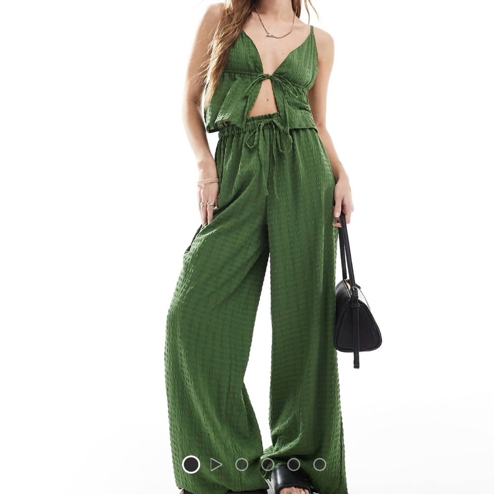 Esmee Exclusive Textured Wide Leg Beach Pants